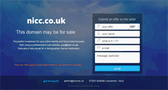 Desktop Screenshot of nicc.co.uk