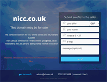 Tablet Screenshot of nicc.co.uk